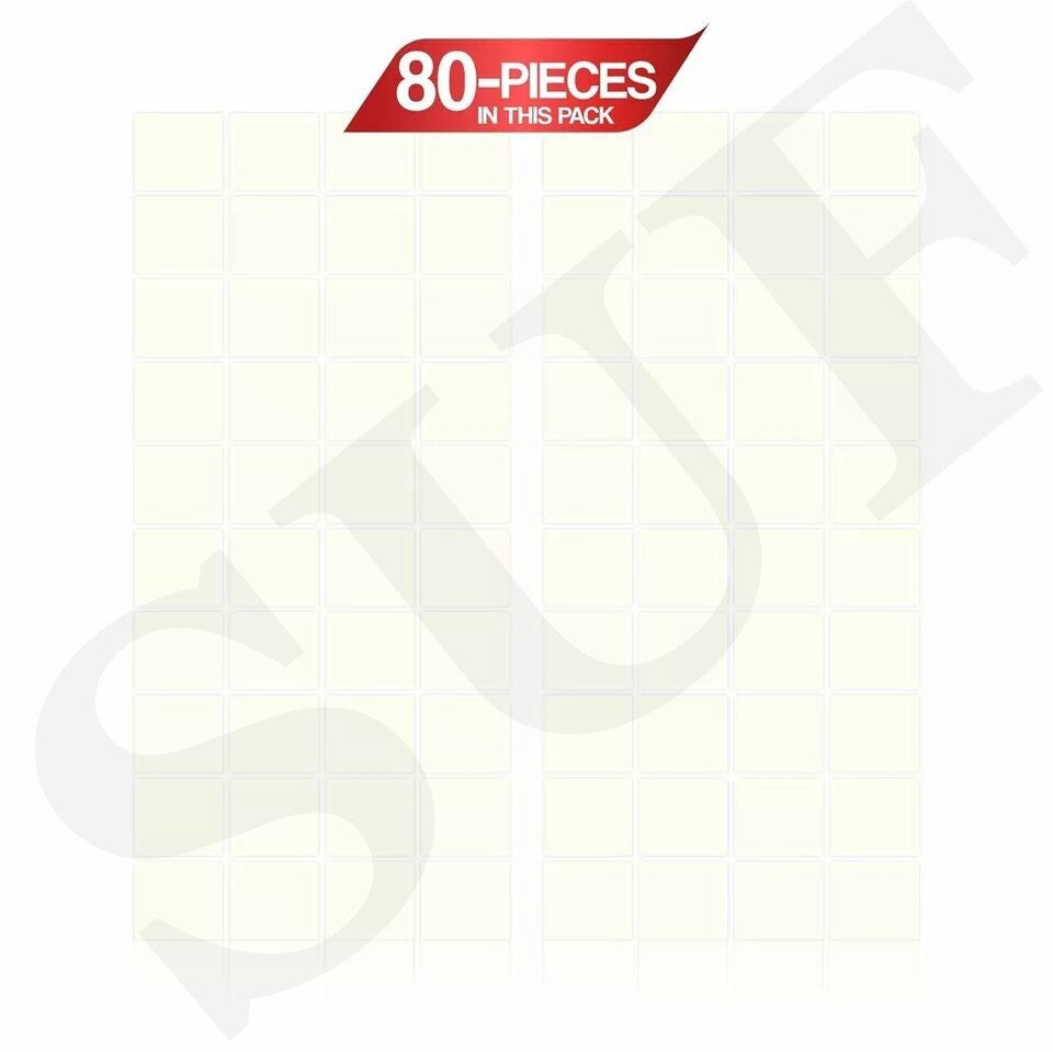 Interior Sticky Pads Heavy Duty Adhesive Double Sided Pads Home Car Garden 80Pk